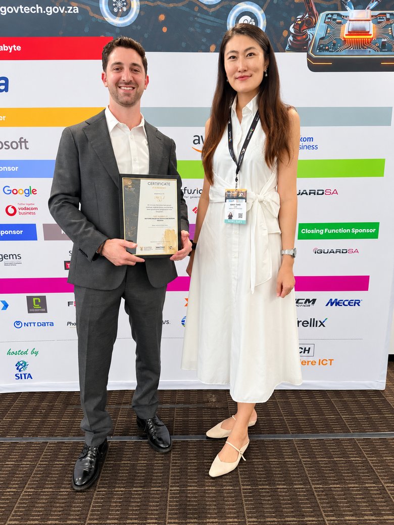 The SASI team with the First Runner-Up certificate at GovTech 2026.